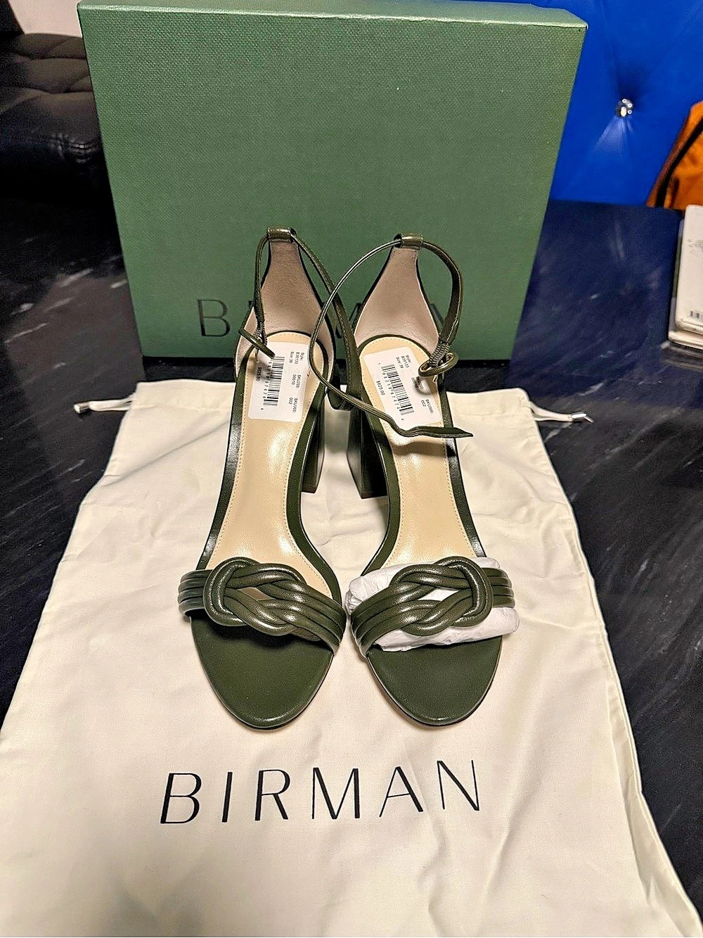 Alexandre Birman Botanic Green Heels EU 39 NWT